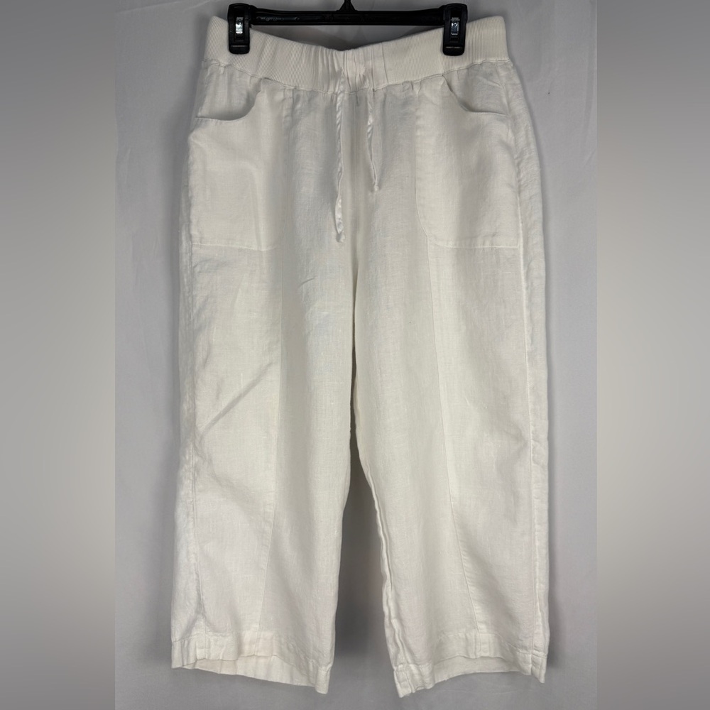 Chico’s 100% Linen Beach Lounge Pants. Size 3